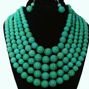 Layered turquoise necklace